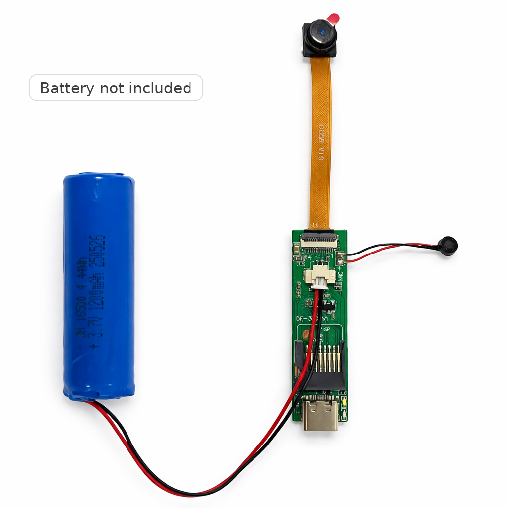 Mini 1080P USB DVR Camera Module - Supports Micro SD Card Storage