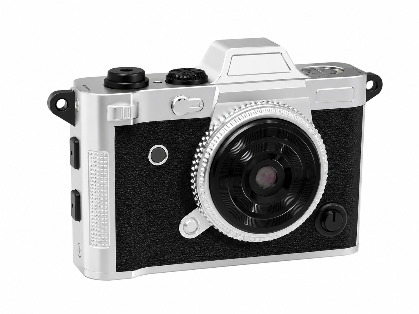 2K Mini Retro Digital Camera with Flash, Vintage Filters & Keychain Design