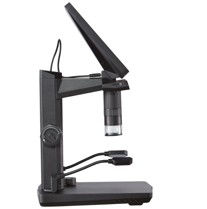 7" IPS HDMI Digital Microscope for Adults, Soldering Electron Microscope 1200X with IPS Screen