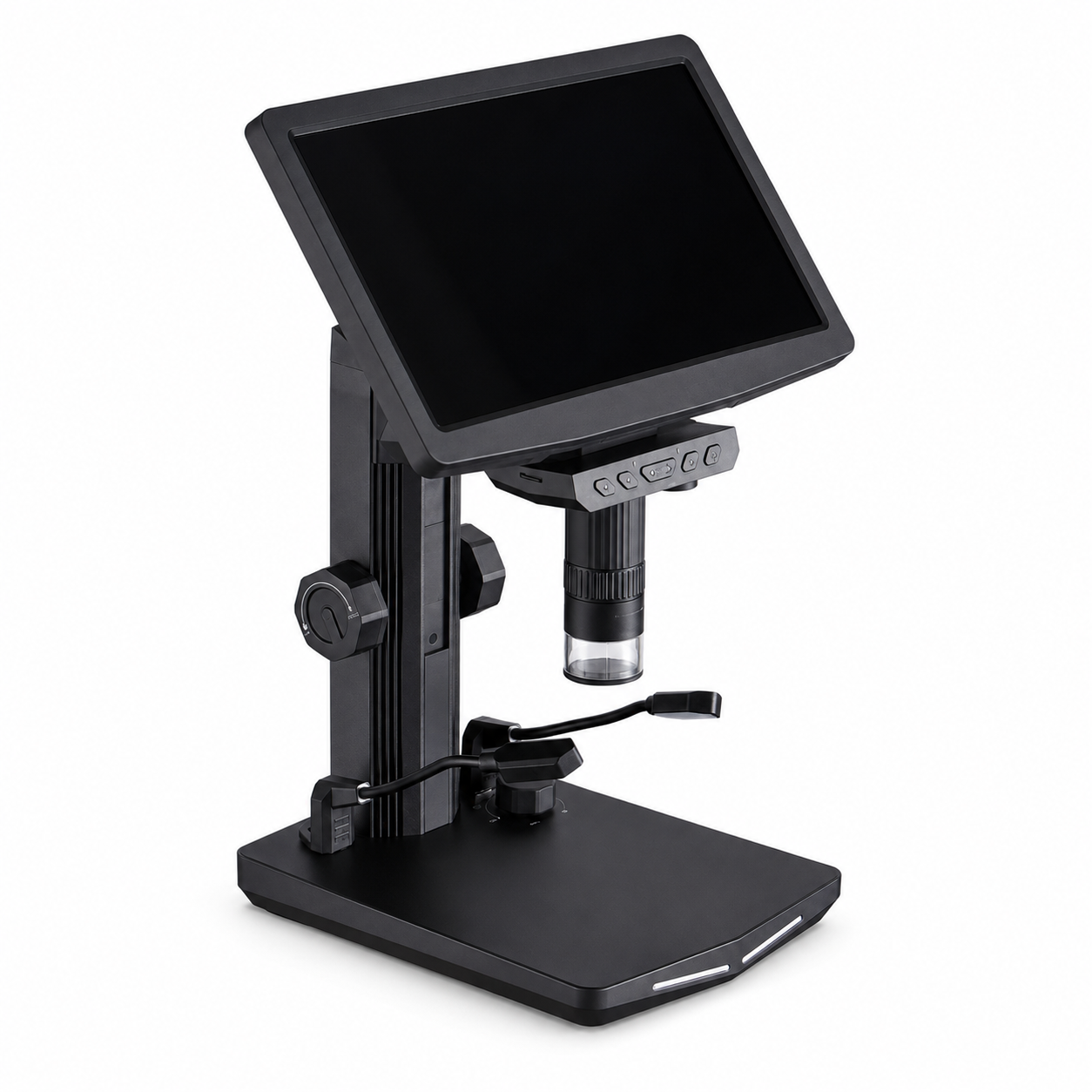 7" IPS HDMI Digital Microscope for Adults, Soldering Electron Microscope 1200X with IPS Screen