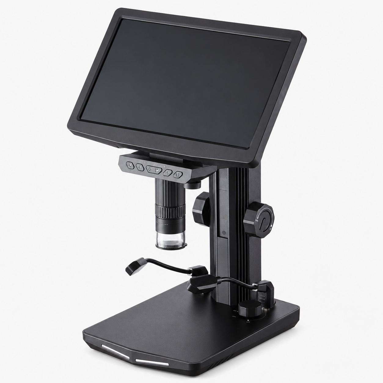 7" IPS HDMI Digital Microscope for Adults, Soldering Electron Microscope 1200X with IPS Screen
