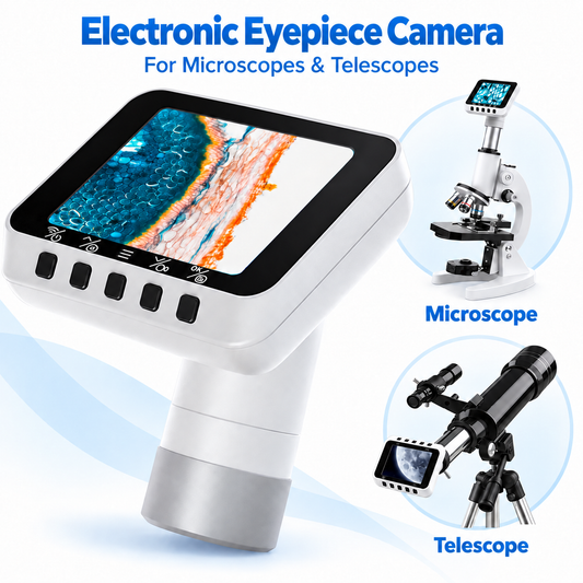 2.8″ Wi-Fi Electronic Eyepiece Camera for Microscopes & Telescopes