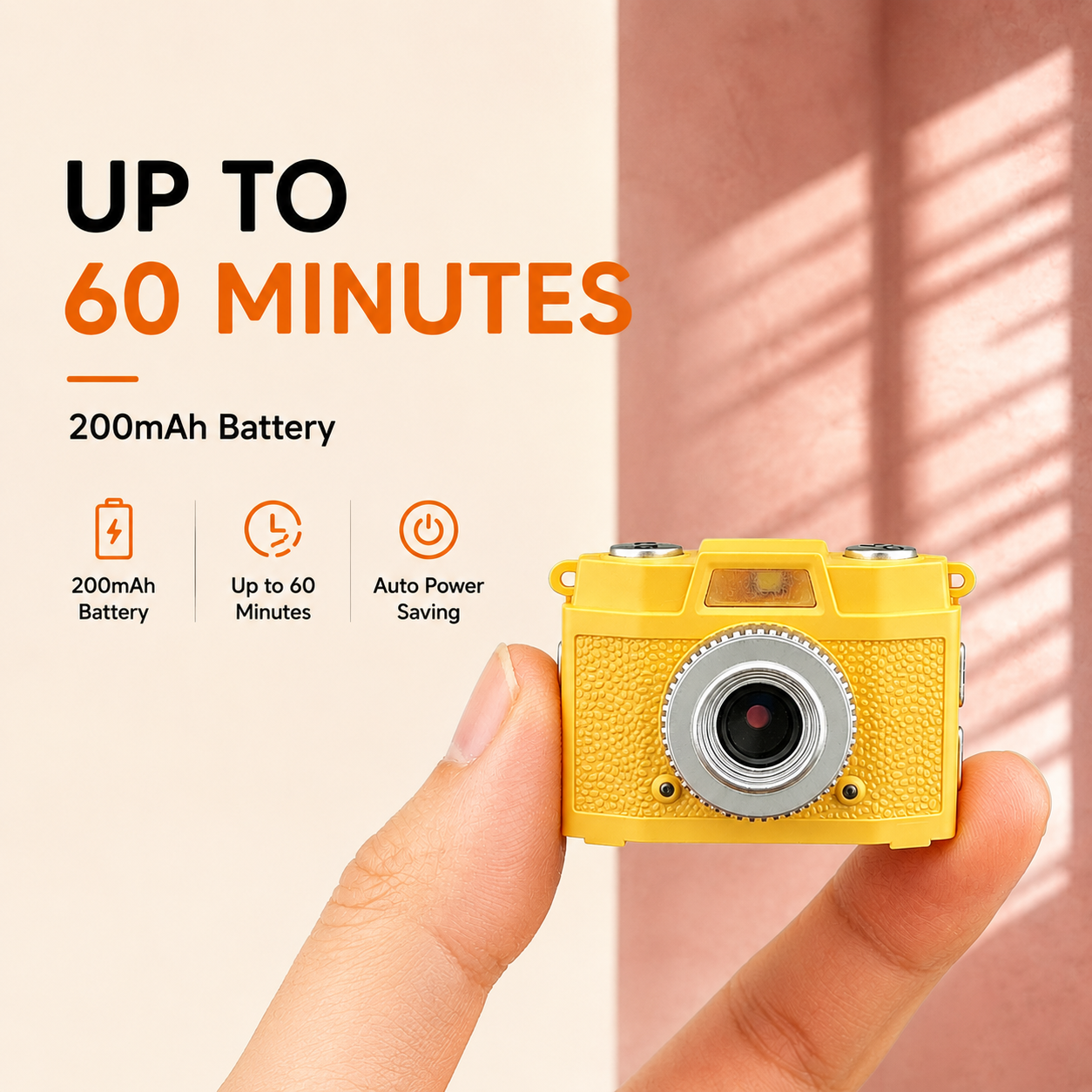 M205 Portable Vintage Mini Camera - 1.47" IPS Screen Retro Digital Camera
