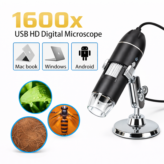 1600X 3-in-1 USB Digital Microscope for PCB Repair & Coin Inspection (ST-301-O.3MP)