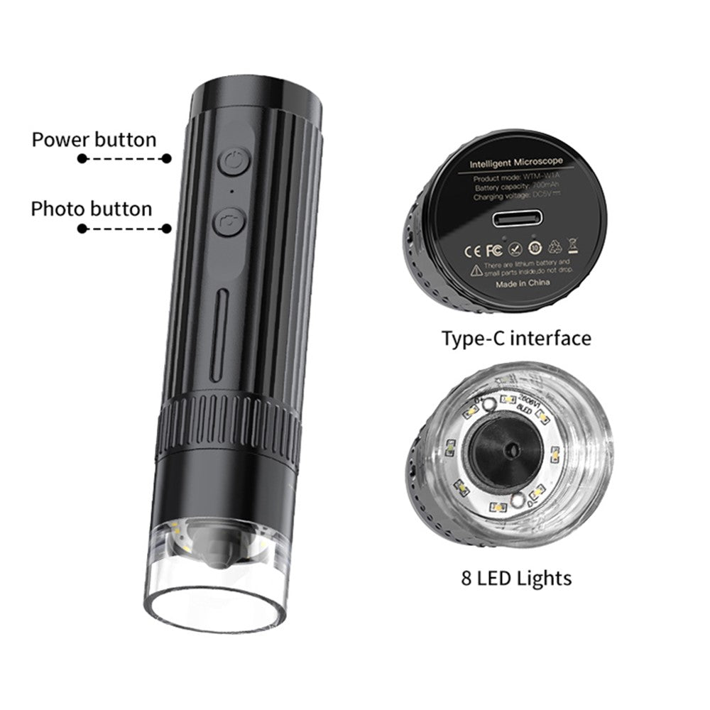 1080P WiFi Scalp & Skin Inspection Microscope for iPhone & Android