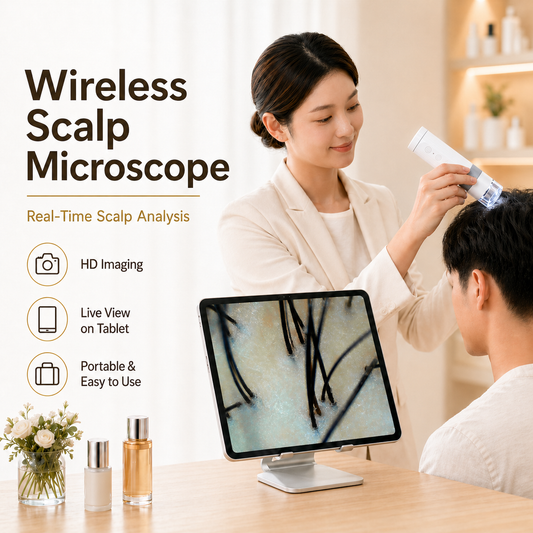 1080P WiFi Scalp & Skin Microscope for Beauty Consultation