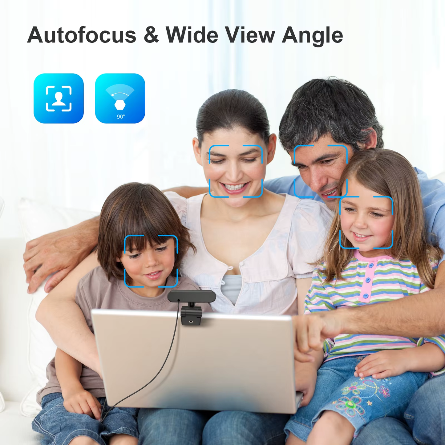 1080p HD USB Webcam with Built-in Microphone – Perfect for Video Conferencing & Streaming